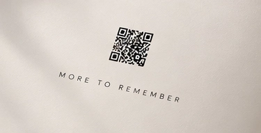 Close-up of the QR page with MORE TO REMEMBER